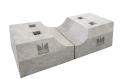 Блок бетонный для гофрированных труб Ф1п.л.-25-120 в Калуге